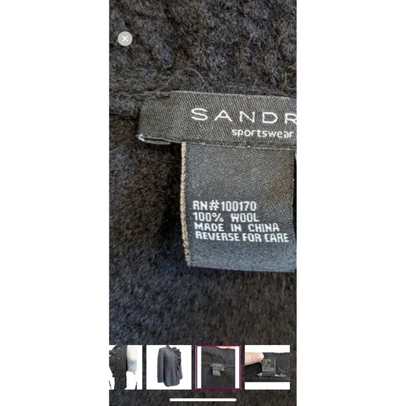 Sandro Sport Ruffle Jacket Size L - Picture 6 of 6